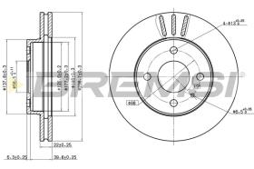 BREMS CD6157V - DISCHI FRENO - BRAKE DISCS