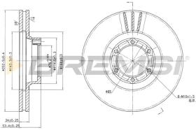 BREMS CD6160V - DISCHI FRENO - BRAKE DISCS