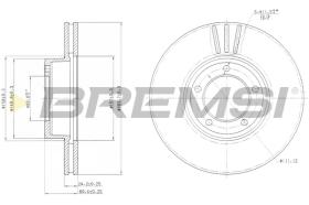 BREMS CD6164V - DISCHI FRENO - BRAKE DISCS