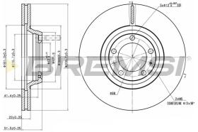 BREMS CD6168V - DISCHI FRENO - BRAKE DISCS