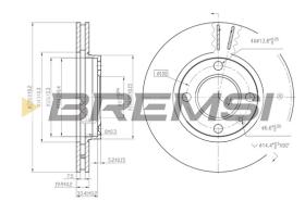 BREMS CD6175V - DISCHI FRENO - BRAKE DISCS