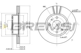 BREMS CD6176V - DISCHI FRENO - BRAKE DISCS