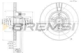 BREMS CD6177V - DISCHI FRENO - BRAKE DISCS