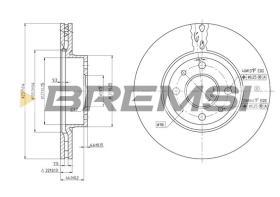 BREMS CD6178V - DISCHI FRENO - BRAKE DISCS