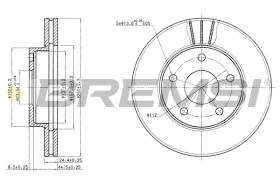 BREMS CD6180V - DISCHI FRENO - BRAKE DISCS