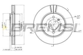 BREMS CD6182V - DISCHI FRENO - BRAKE DISCS