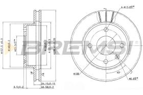 BREMS CD6183V - DISCHI FRENO - BRAKE DISCS