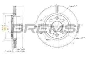 BREMS CD6186V - DISCHI FRENO - BRAKE DISCS