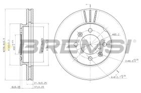 BREMS CD6189V - DISCHI FRENO - BRAKE DISCS