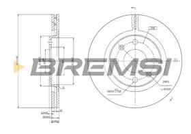 BREMS CD6192V - DISCHI FRENO - BRAKE DISCS