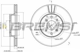 BREMS CD6201V - DISCHI FRENO - BRAKE DISCS