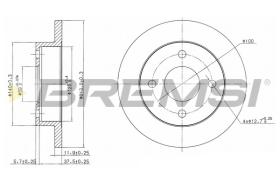 BREMS CD6202S - DISCHI FRENO - BRAKE DISCS