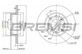 BREMS CD6203S - DISCHI FRENO - BRAKE DISCS