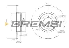 BREMS CD6205S - DISCHI FRENO - BRAKE DISCS