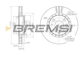 BREMS CD6206V - DISCHI FRENO - BRAKE DISCS