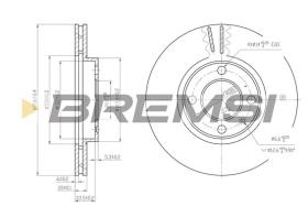 BREMS CD6207V - DISCHI FRENO - BRAKE DISCS