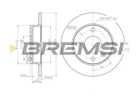 BREMS CD6208S - DISCHI FRENO - BRAKE DISCS