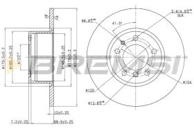 BREMS CD6210S - DISCHI FRENO - BRAKE DISCS