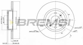 BREMS CD6213S - DISCHI FRENO - BRAKE DISCS