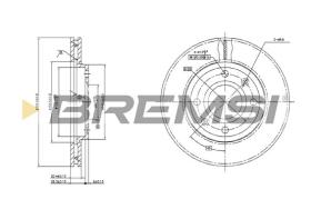 BREMS CD6214V - DISCHI FRENO - BRAKE DISCS