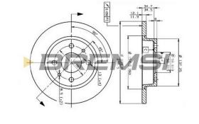 BREMS CD6215S - DISCHI FRENO - BRAKE DISCS