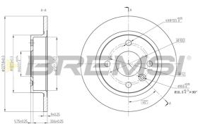 BREMS CD6226S - DISCHI FRENO - BRAKE DISCS