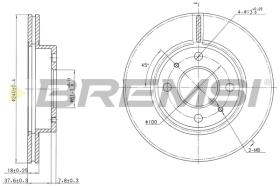 BREMS CD6227V - DISCHI FRENO - BRAKE DISCS