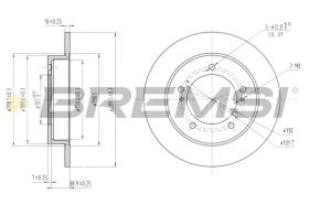 BREMS CD6233S - DISCHI FRENO - BRAKE DISCS