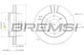 BREMS CD6234V - DISCHI FRENO - BRAKE DISCS