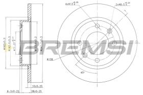 BREMS CD6238S - DISCHI FRENO - BRAKE DISCS