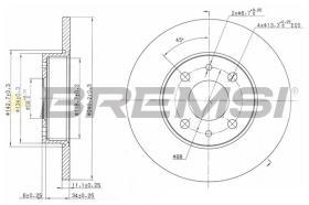 BREMS CD6240S - DISCHI FRENO - BRAKE DISCS