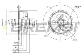 BREMS CD6242S - DISCHI FRENO - BRAKE DISCS