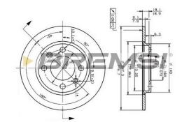 BREMS CD6244S - DISCHI FRENO - BRAKE DISCS