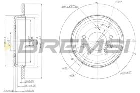 BREMS CD6245S - DISCHI FRENO - BRAKE DISCS