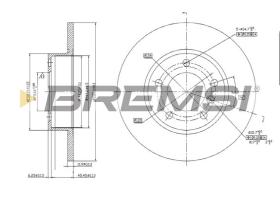 BREMS CD6248S - DISCHI FRENO - BRAKE DISCS