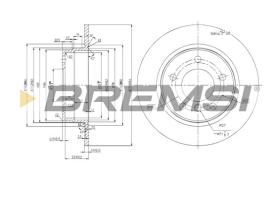 BREMS CD6249S - DISCHI FRENO - BRAKE DISCS