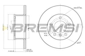 BREMS CD6250S - DISCHI FRENO - BRAKE DISCS