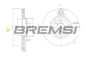 BREMS CD6252V - DISCHI FRENO - BRAKE DISCS