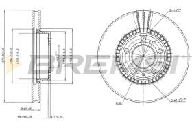 BREMS CD6255V - DISCHI FRENO - BRAKE DISCS