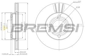 BREMS CD6256V - DISCHI FRENO - BRAKE DISCS