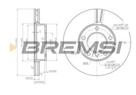 BREMS CD6258V - DISCHI FRENO - BRAKE DISCS