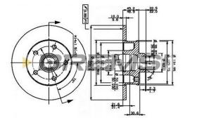 BREMS CD6266S - DISCHI FRENO - BRAKE DISCS