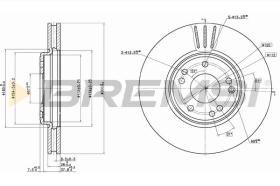 BREMS CD6268V - DISCHI FRENO - BRAKE DISCS