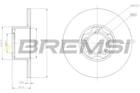 BREMS CD6271S - DISCHI FRENO - BRAKE DISCS