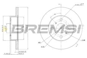 BREMS CD6279S - DISCHI FRENO - BRAKE DISCS