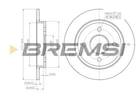 BREMS CD6281S - DISCHI FRENO - BRAKE DISCS