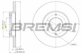 BREMS CD6282S - DISCHI FRENO - BRAKE DISCS