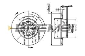 BREMS CD6285S - DISCHI FRENO - BRAKE DISCS