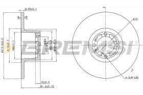 BREMS CD6286S - DISCHI FRENO - BRAKE DISCS