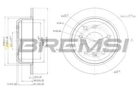 BREMS CD6287S - DISCHI FRENO - BRAKE DISCS